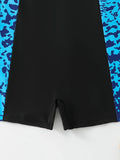 2026 Large Plus Size Swimsuit Women One Piece Slim Sporty Swimwear Female Print Bathers Bathing Swimming Swim Suit Beachwear 4XL