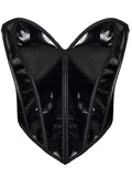 Push-Up Chest Support Glossy Fishbone Sexy Style Waist Cincher Tummy Control Top For Women Solid Color Pure Desire Charming JKOB