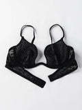 Sexy U-shaped spacer bra thin mesh Breathable underwear underwire comfortable stylish Lingerie bralette