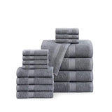 Luxury 16-Piece Bath Towel Set With Washcloths Included