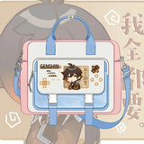 Genshin Impact Cosplay Xiao Wanderer Wanderer Tartaglia Zhongli Raiden Shogun 42x36x9cm Cartoon Bag Student Handbag Backpack