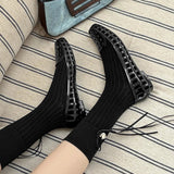 New 2025 Women Fashion Jelly Shoes Summer Cut-out Flat Sandals, Soft PVC Casual Square Toe Girls Daily Walking Sandalias