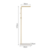 Cream Minimalist Floor Coat Rack Entryway Standing Coat Stand Multifunctional Bedroom Clothes Hanger Shelf Organizer Furniture