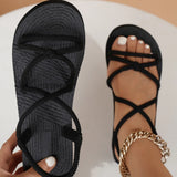 2025 New Women Leisure Sandals Summer Wedges Shoes Soft EVA Sole Light Weight Girls Student Daily Platform Sandalias
