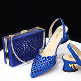 Doershow beautiful Italian Shoe and Bag Set New Shoes and Bag Set In Italy gold Color Italian Shoes with Matching Bags! HFG1-10