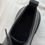 Retro Pu Leather Platform Oxford Shoes Women Japanese Style Thick Sole Black Student Shoes Woman Lace Up Thick Heel Pumps Female