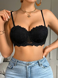 Women Floral Lace Bra Sexy Underwire Underwear Ladies Push Up Bras Female Comfortable Bra Half Cup Lace Lingerie