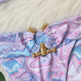 9 Colors Sexy Bikini Women Swimwear Swimsuit High Waist Metal Decor Leopard Print Female Bikinis Set Bathing Suit Beach Biquinis