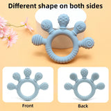 Silicone Baby Ring Teether Sensory Chew Toy for Infants