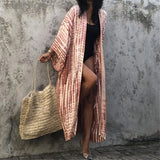 New 10 Colors Printed Long Sleeve With Belt Tunic Beach Cover Up Cover-ups Beach Dress Beach Wear Beachwear Female Women V4521