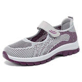 Women Shoes Breathable Vulcanized Shoes Purple Women Sneakers Fashion Breathable Mesh Casual Walking  Women Work