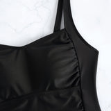 2026 Strappy Tankini Set Two Pieces Swimwear Female Beach Wear Swimsuit Women Bathers Bathing Swimming Swim Suit Beachwear