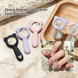 Portable Ring Shape Cat Eye Nail Magnet Single Hollow Ring Magnet Nail Salon Decor Tool For Beginner Nail Tech