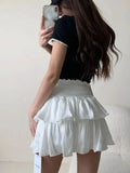 Cake Skirt White Fluffy High Waisted Girlish Style Short Half Skirt Black Ballet Skirt Fashion Sweet Korean Women 2026 New 55OK