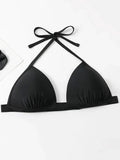 Sexy Halter Push Up Bra Cup Bikini 2025 Women Swimsuit Female Swimwear Two Pieces Bikini set Brazilian Bathing Suit Swim Beach