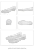 New 2025 Women Fashion Jelly Shoes Summer Cut-out Flat Sandals, Soft PVC Casual Square Toe Girls Daily Walking Sandalias