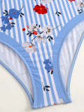 2026 Printed Strappy Swimsuit One Piece & Beach Dress Sexy Swimwear Women Bathing Swimming Swim Suit Female Padded Beachwear