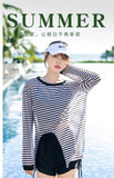 Swimsuit Plus Size Girl Conservative Split Fashion Sports Sunscreen Long Sleeved Slimming Hot Spring Three Piece Set