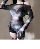 Ins Style Bikini Swimsuit Split Three Piece Set Sexy Belly Covering Slimming Hot Spring Swimsuit