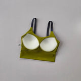 Women's fitness yoga bra, new integrated breast pad high-strength shock-absorbing running sports bra