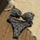 Toucheart 2 Piece Macarons Lingerie Sexy Female Lingerie Strapless Split Swimsuit Bikini Lingerie Sexy Hot Sensual Exotic Sets