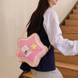Japanese Style Minimalist Cute Aesthetic Shoulder Bag for Students Kawaii Crossbody Purse Street Fashion Ita Bags Handbags bolso