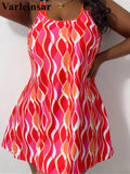 0XL - 4XL New Printed Bikini Large Size Swimwear Plus Size Women Swimsuit Female Two-pieces Bikini Set Bather Bathing Suit V5909