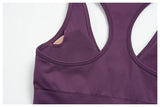 Seamless Gym Yoga Sets Women Breathable I-shaped Shock-absorbing Slim Sports Tank Top High Waist Shorts Training Fitness Suit