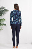 2026 Long Sleeve Zipper Surfing Swimsuit Print Pants Swimwear Women Two Pieces Diving Clothes Beachwear Bathing Swimming Suit