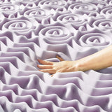 5-Zone Memory Foam Mattress Topper With Lavender Infusion