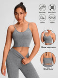 Summer Strappy Tank Tops for Women Vest Sleeveless T-shirts Casual Cami Tops Yoga Tanks Moisture Wicking Seamless Sports Vest