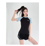 Swimsuit Women's Plus Size Two-piece Split Style Sports Style Conservative Slimming Hot Spring Ins Style Full Body Professional