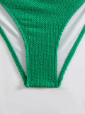 High Waist Bikini 2026 Women Sporty Swimsuit Solid Sexy Striped Swimwear Female Bathers Bathing Swimming Swim Suit Beachwear