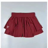 Women's Quick Drying Sports Short Skirt Fake Two-Piece Running Half Skirt Hip Blocking Anti Glare Breathable Tennis Skirt