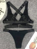 Sexy Adjustable Buckle Bandage Vevlet Bikini 2025 Women Swimsuit Female Bikinis Swimwear Two Pieces Bikini Set Bathing Suit Swim
