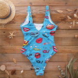 One Piece Swimsuit Women Swimwear Push Up Monokini Sexy Bodysuit Print Bathing Suit Female Beachwear Backless Swim Wear Beach