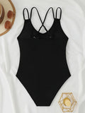2026 Sexy High Cut Swimsuit One Piece Solid Swimwear Women Bathers Bathing Swimming Swim Suit Female Beachwear