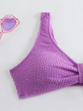 High Waist Bikini 2026 Women Sporty Swimsuit Solid Sexy Striped Swimwear Female Bathers Bathing Swimming Swim Suit Beachwear