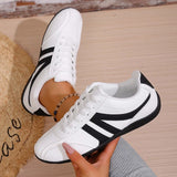 Plus Size 43 Silver Sneakers Women 2026 New Soft Sole Non Slip German Training Shoes Woman Comfortable Fashion Lace Up Flats
