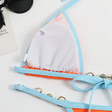 Pearl Thong Bikinis 2025 Women Sexy Triangle Swimsuit Solid Brazil Swimwear Female Padded Bathing Swimming Suit Beachwear Summer