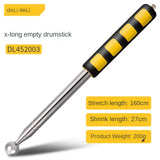 DELI 160MM Multi-functional Telescopic self defense hammers empty drum hammer room test rod inspection room tools metel test
