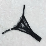 sexy lingerie embroidered see-through mesh bra with underwire four-piece set
