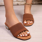 Women's 2026 New Mesh Strap Block Heel Slides Sandals Breathable Butterfly-knot Fashion Casual Summer