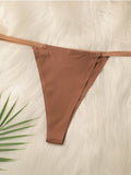 Minimalist and versatile hot selling sexy women's underwear oversized thong invisible underwear suitable for full dressing C2341
