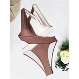 Scrunch Butt Swimsuits Deep V Neck Cross Backless One Piece Swimsuit Women Swimwear Female Monokini High Cut Bathing Suit Swim
