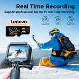 Lenovo Premium Memory Card SD Cards Micro TF SD TF Cards 512GB 256GB 128GB 64GB U3 for Nintendo Switch / iOS / Tablet / Phone