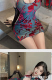 Sexy Homewear Playful Dress High-end Wrap Hip Backless Deep V Suspenders Sleeveless Hanging Neck Dress Pure Desire Charming GHHL