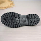 Plus Size 35-43 Black Pu Leather Loafers Women British Style Slip On Platform Shoes Woman Thick Sole Japan School Uniform Shoes