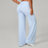 Women Straight Yoga Leg Bottoms Soft Stretchy Fabric Women's Yoga Pants GYM Sweat-Wicking Properties Running Sport Trousers