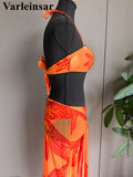 New With Skirt Metal Flower Printed Bikini Female Swimsuit Women Swimwear Three-Pieces Bikini Set Bather Bathing Suit Swim V7285